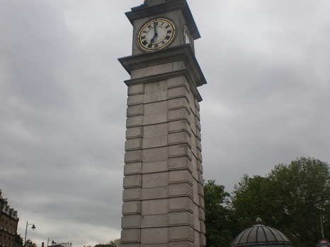 A clocktower in Clapham