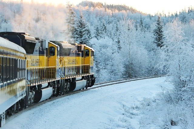 Train in Alaska