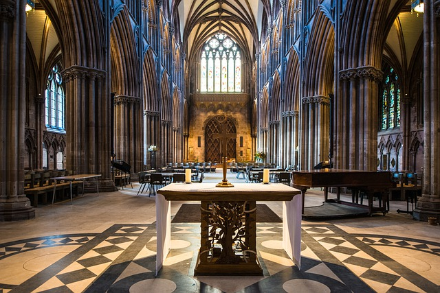 The interior of Lichfield Cathedral