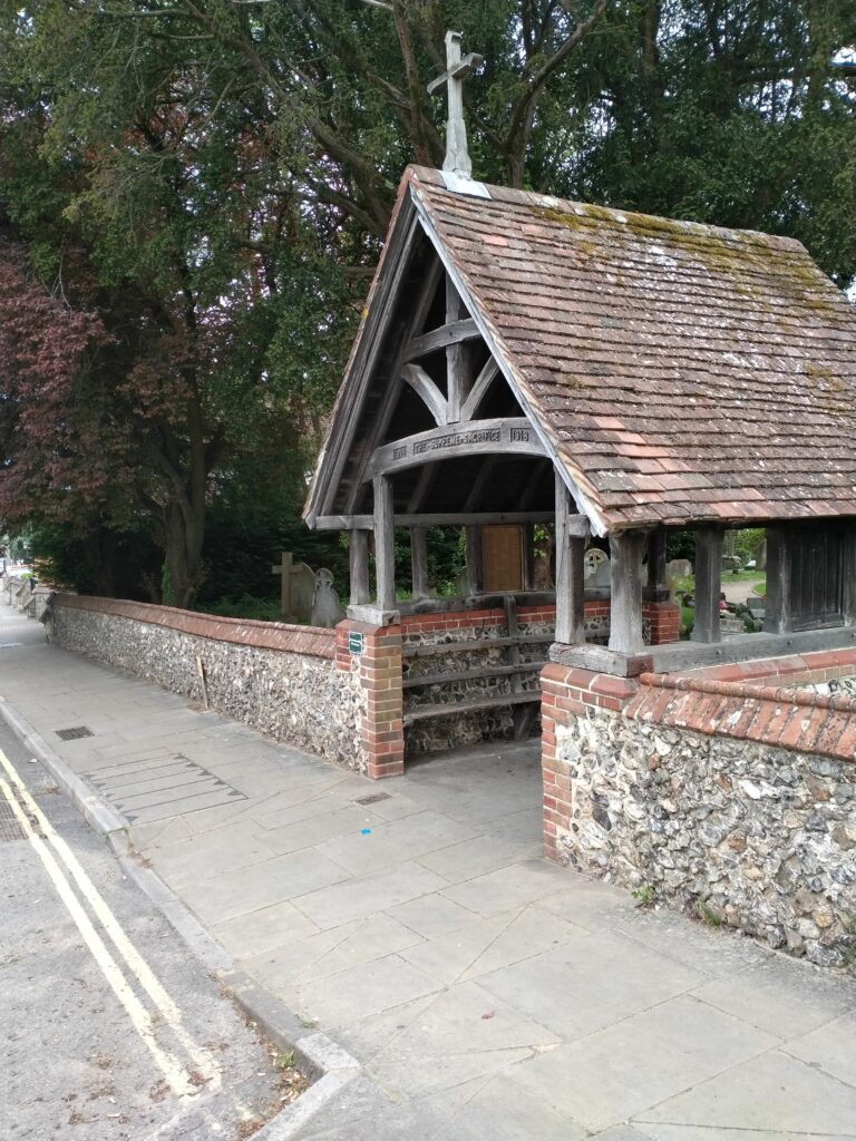 A lych gate in Purbrook