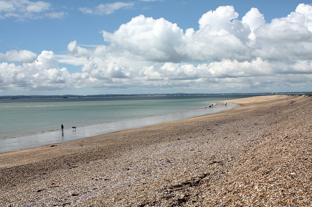 A view of the beach at Hayling Island