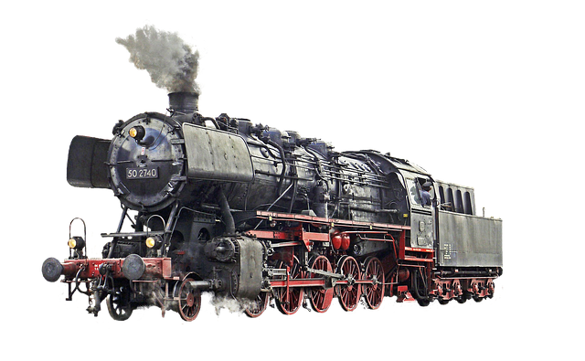 A steam train