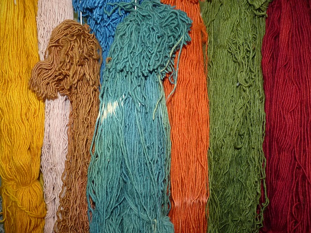 Dyed wool