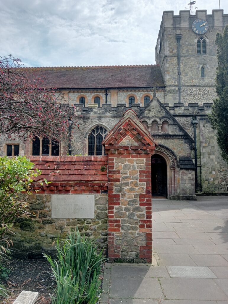 The entrance of St Peters Church