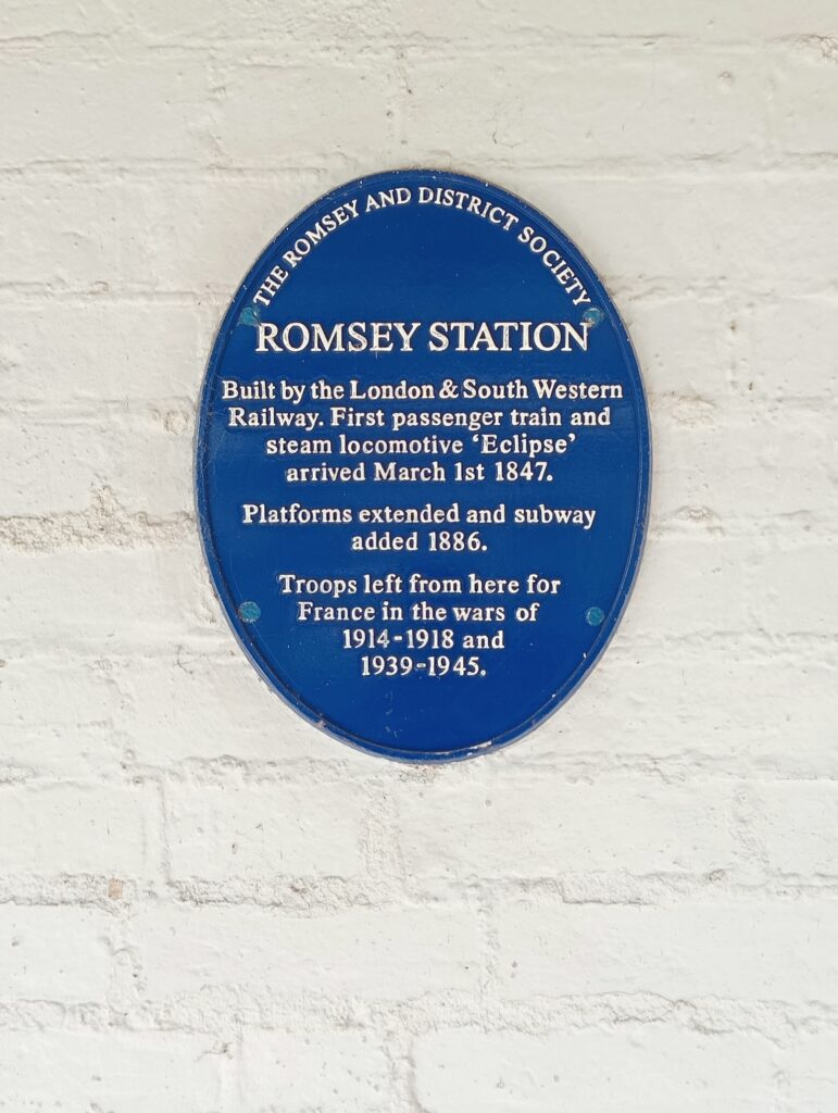 Romsey Station Plaque