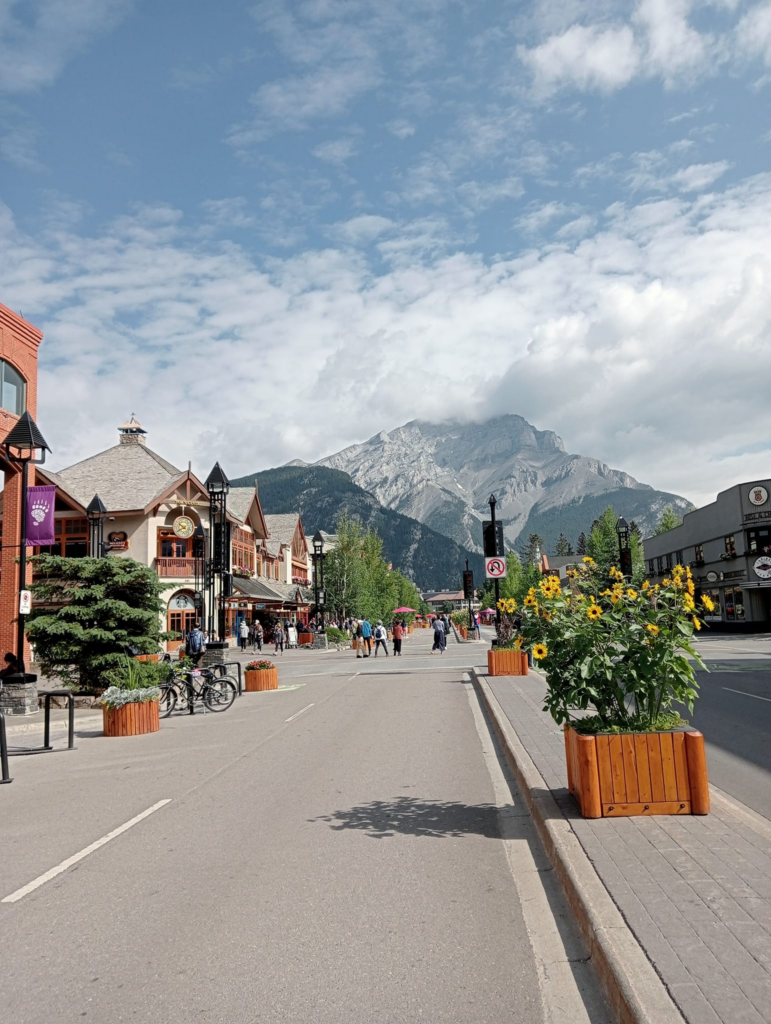 Another view of a street in Banff